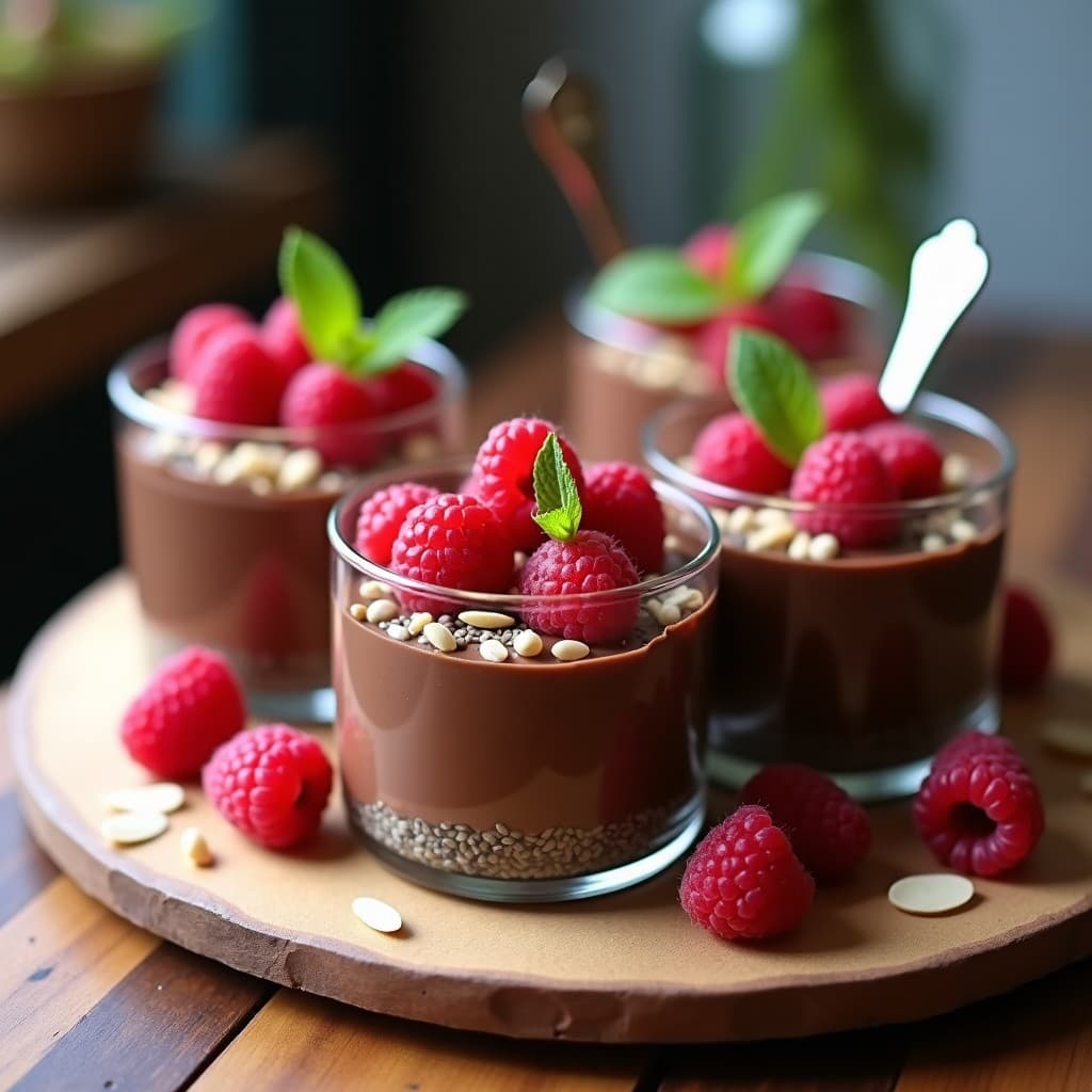 Pudín de Quinoa con Chocolate y Frambuesas: Postre Saludable Sin Horno y Sin Azúcar