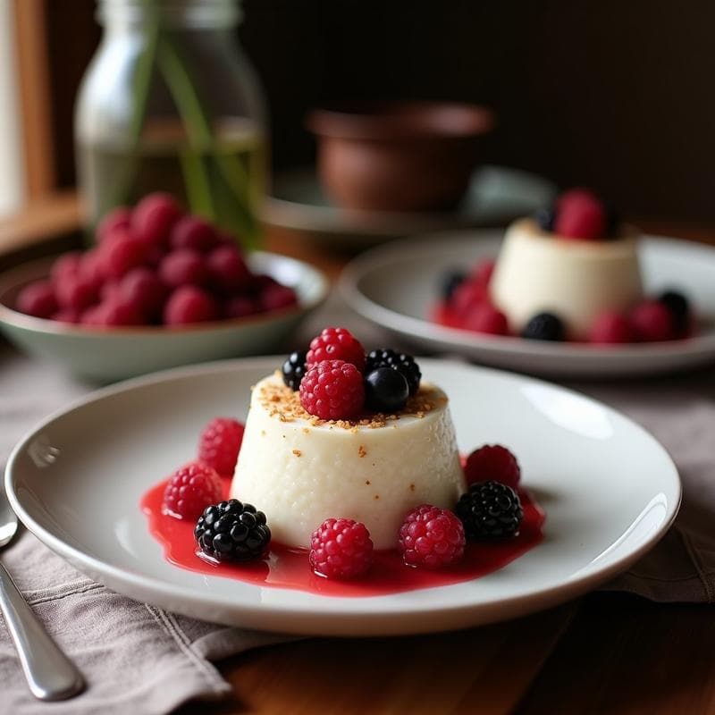 Pudín de Quinoa y Leche de Coco con Frutos Rojos: Desayuno Sin Azúcar y Alta en Proteína