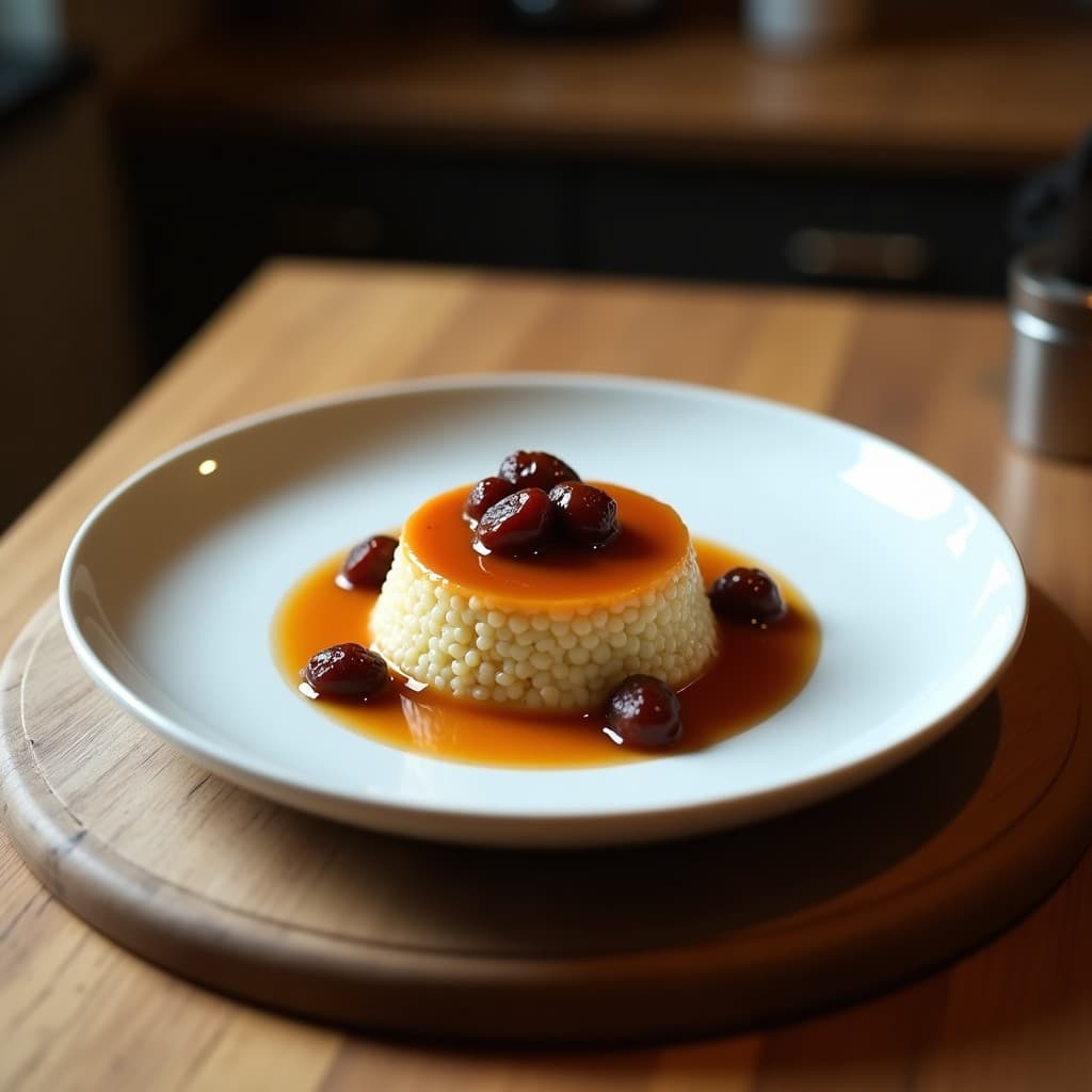 Pudín de Quinoa Negra con Caramelo de Dátiles: Postre Andino Sin Horno