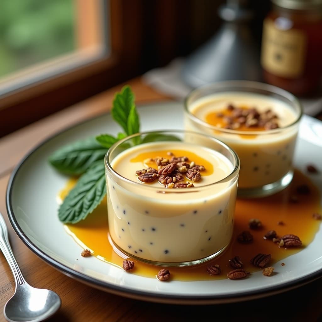 Pudín de Semillas de Amapola y Miel de Trébol: Postre Alemán Tradicional Sin Lactosa