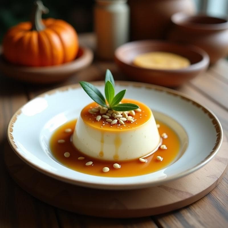 Pudín de Semillas de Calabaza y Coco con Sirope de Ágave: Postre Vegano Sin Horno y Alto en Magnesio