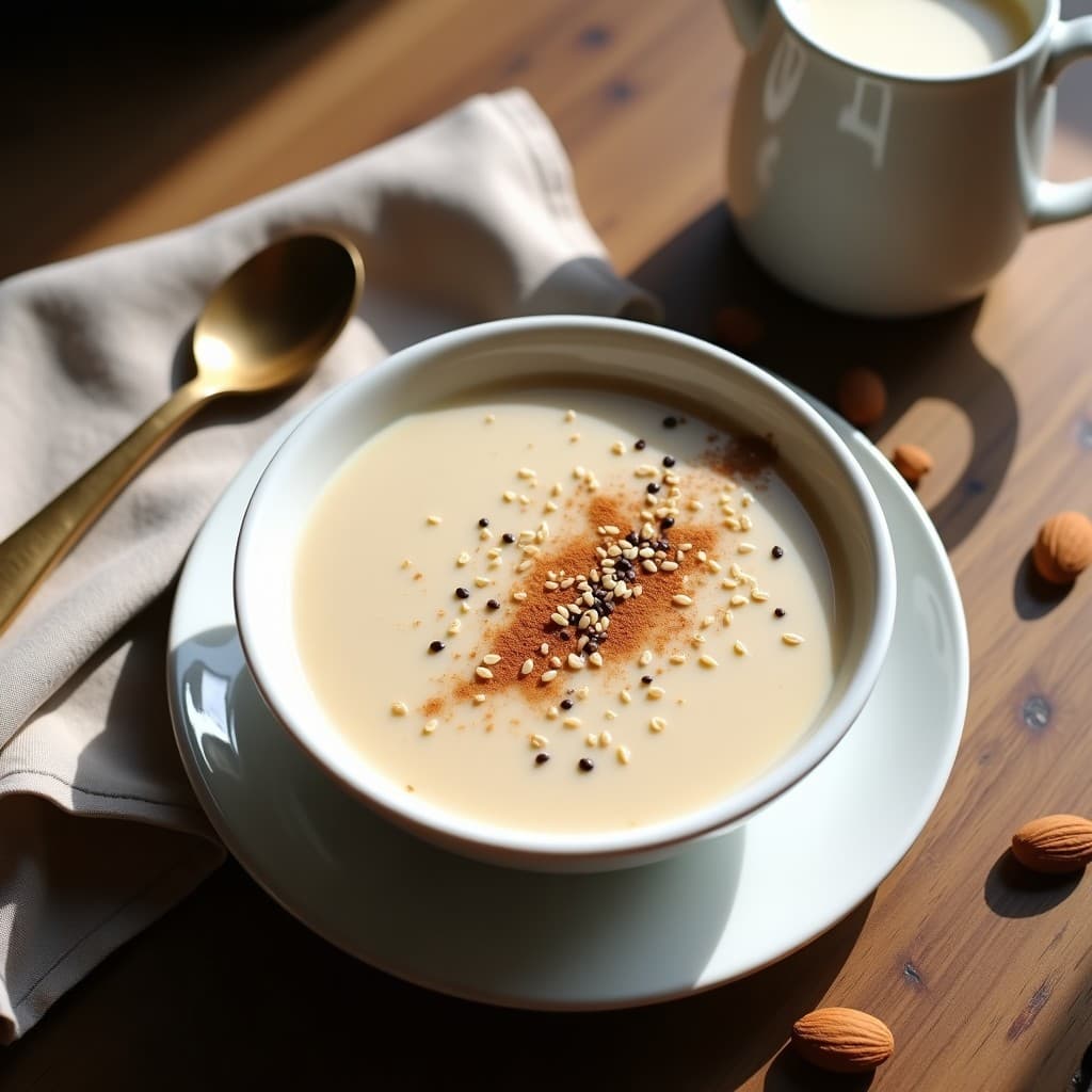 Pudín de Semillas de Cávila con Leche de Almendras: Desayuno Keto y Antiinflamatorio