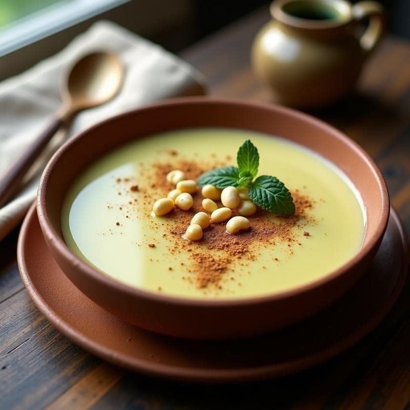 Pudín de Semillas de Chontaduro y Leche de Pistacho: Desayuno Keto Sin Horno