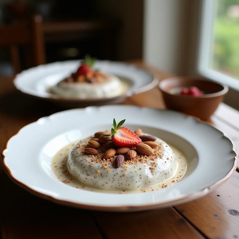 Pudín de Semillas de Cóctel con Leche de Almendras: Postre Sin Azúcar y Rico en Omega-3