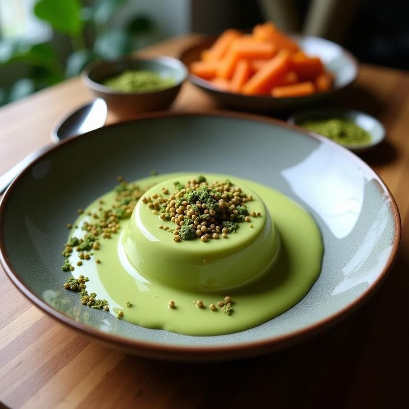 Pudín de Semillas de Lino y Matcha: Postre Vegano Sin Horno y Rico en Omega-3