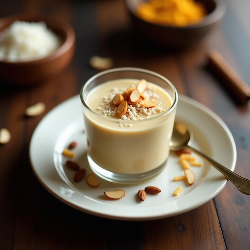 Pudín de Semillas de Loto y Azúcar de Palma: Postre Sri Lankés Vegano