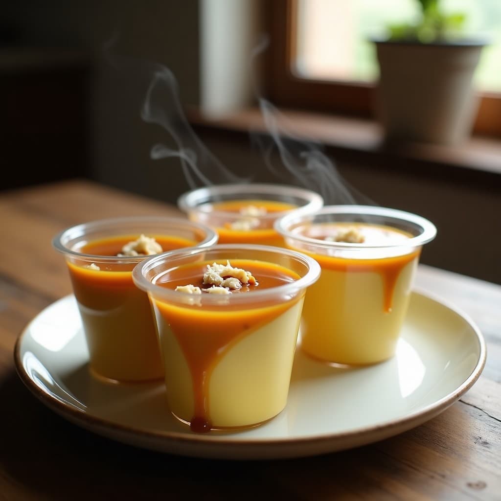 Pudín de Sémola de Maíz con Caramelo Salado: Postre Brasileño Sin Gluten en Tupper