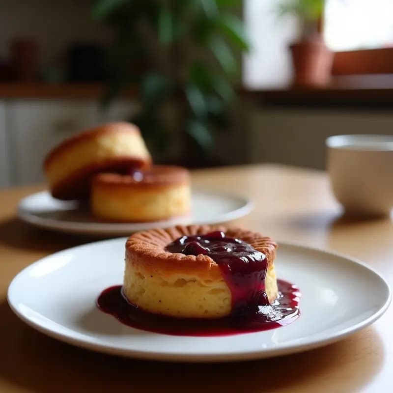 Pudín de Sémola de Maíz Morado con Leche de Cúrcuma: Postre Peruano Vegano Sin Azúcar