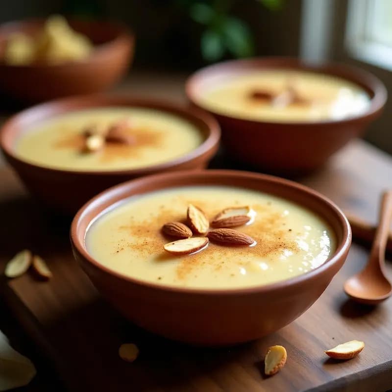 Pudín de Semolina con Leche de Almendras y Cardamomo: Postre Indio Sin Lactosa y Keto