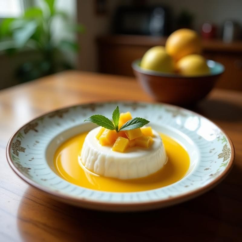 Pudín de Tapioca con Coco y Maracuyá: Postre Brasileño Sin Azúcar en Thermomix