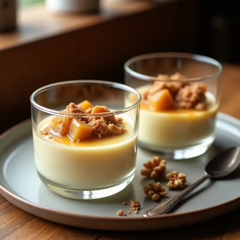 Pudín de Tapioca con Compota de Higos y Canela: Postre Brasileño Vegano