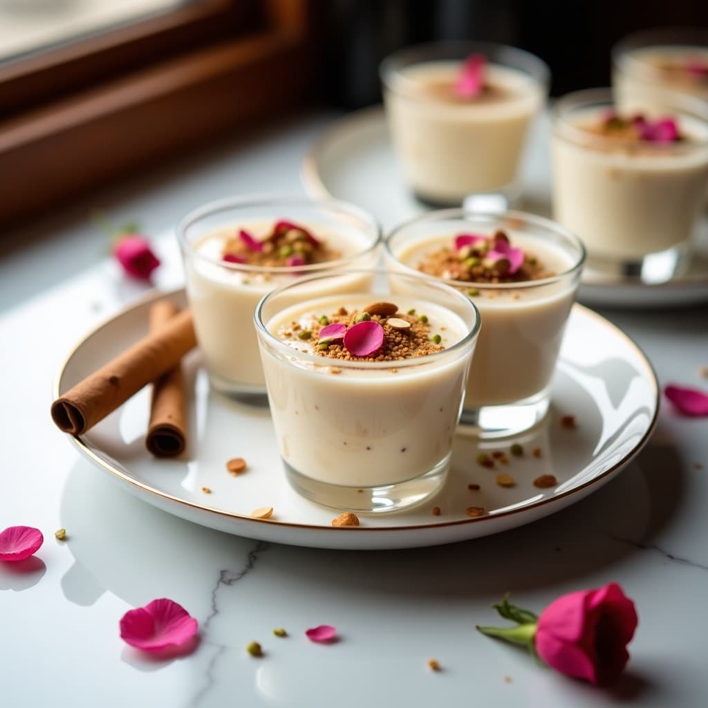 Pudín de Tapioca con Leche de Almendras y Esencia de Rosa: Postre Iraní Sin Lácteos