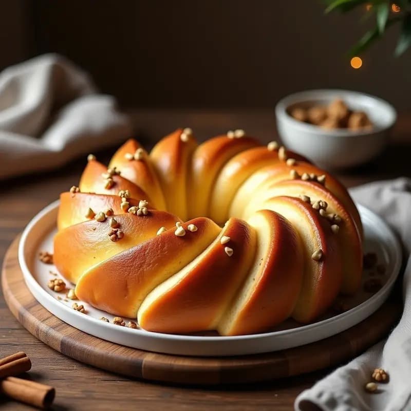 Pulla de Canela y Cardamomo: Pan Dulce Finlandés Sin Azúcar en Thermomix