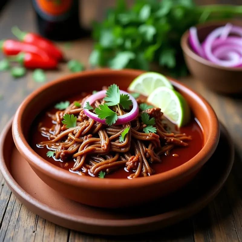 Pulled Beef con Salsa de Guajillo y Cerveza Negra: Receta Mexicana en Olla Lenta