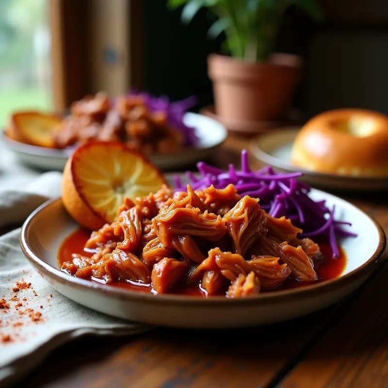 Pulled Pork de Jackfruit con Barbacoa Casera: Receta Vegana al Estilo Americano