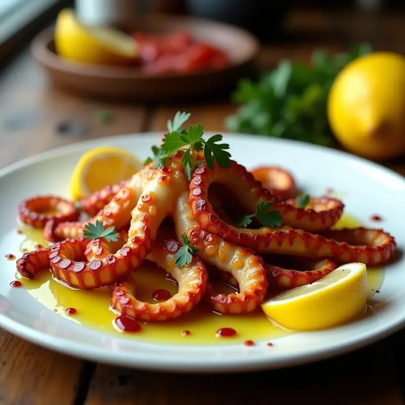 Pulpo al Ajillo con Guindilla: Receta Española en Airfryer con Toque Picante