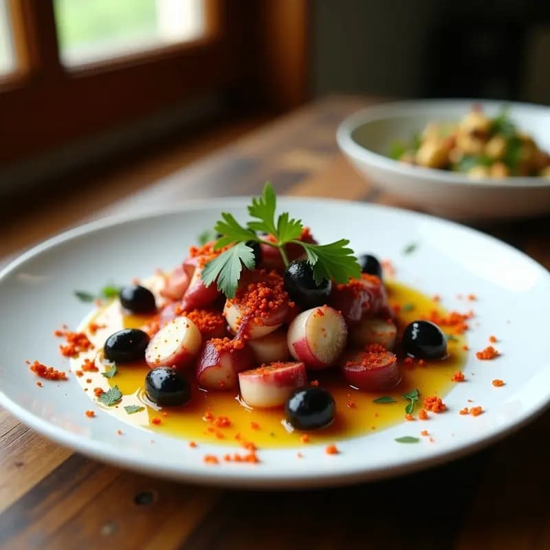 Pulpo al Olivo y Pimentón de la Vera: Tapón Español Keto en 20 Minutos