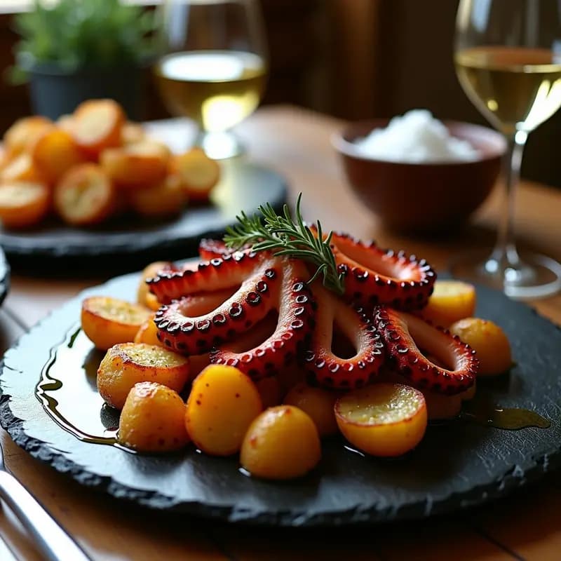 Pulpo a la Brasa con Paprika y Patata Panadera: Receta Gallega Tradicional en 40 Minutos