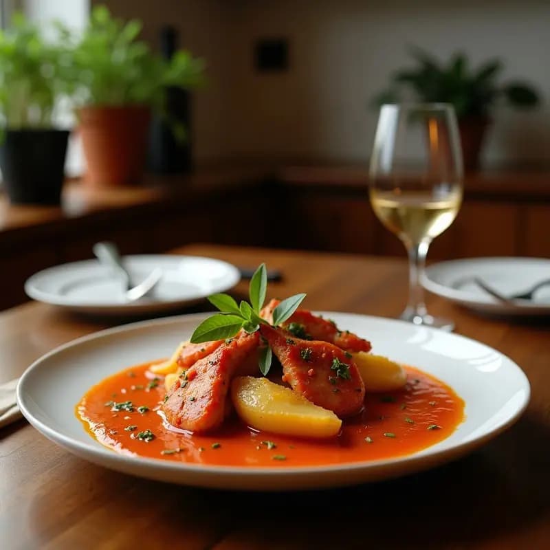 Pulpo a la Brasa con Patata Morada y Pimentón: Receta Portuguesa con Toque Ibérico