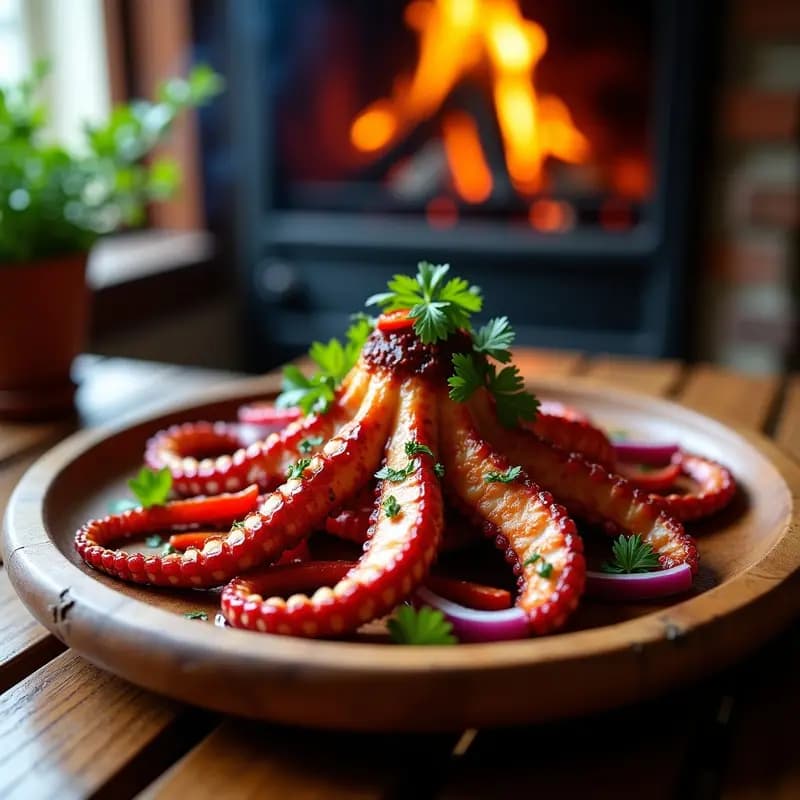 Pulpo a la Brasa con Pimentón de Piquillo: Receta Vasca Tradicional en Grill