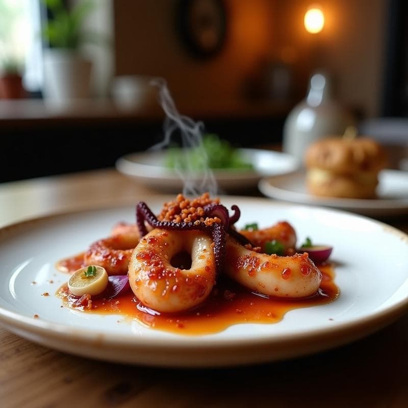 Pulpo Confitado al Vino Blanco con Pimentón de la Vera: Receta Española en Airfryer
