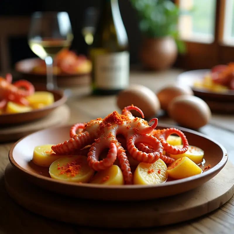 Pulpo a Feira con Patatas Cocidas y Pimentón: Receta Gallega Auténtica para Fiestas