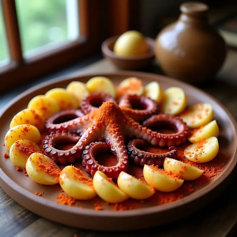 Pulpo a Feira con Pimentón Picante: Receta Gallega de Feria en Casa