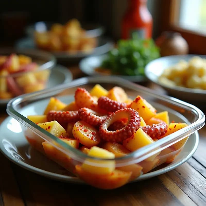 Pulpo a la Gallega con Pimentón y Patata: Receta Dek Tupper Hors Ola