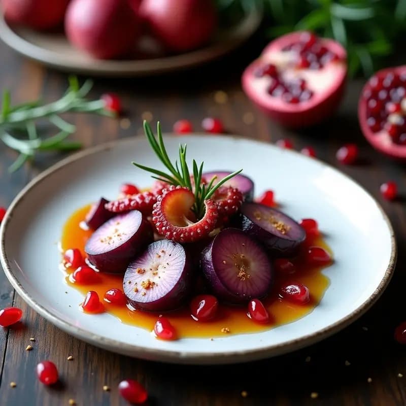 Pulpo a la Gallega con Pimentón y Patata Vitelotte: Receta española gourmet y sin lactosa