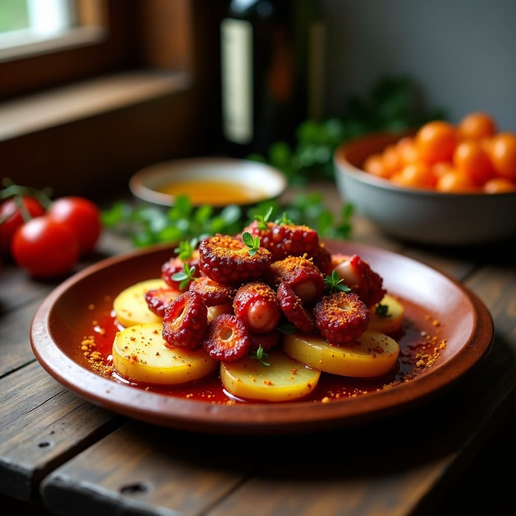 Pulpo a la Gallega con Pimentón de Vera y Aceite de Oliva Virgen Extra: Receta Tradicional en 30 Minutos