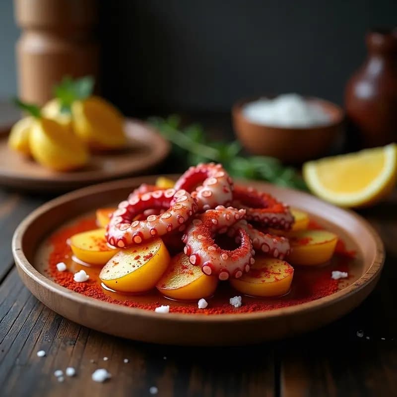 Pulpo a la Gallega con Pimentón: Tapa Tradicional Sin Gluten y Rica en Omega-3