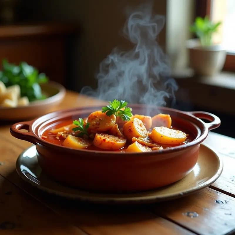 Pulpo a la Mugardesa: Receta Asturiana con Patata y Pimentón en Cazuela