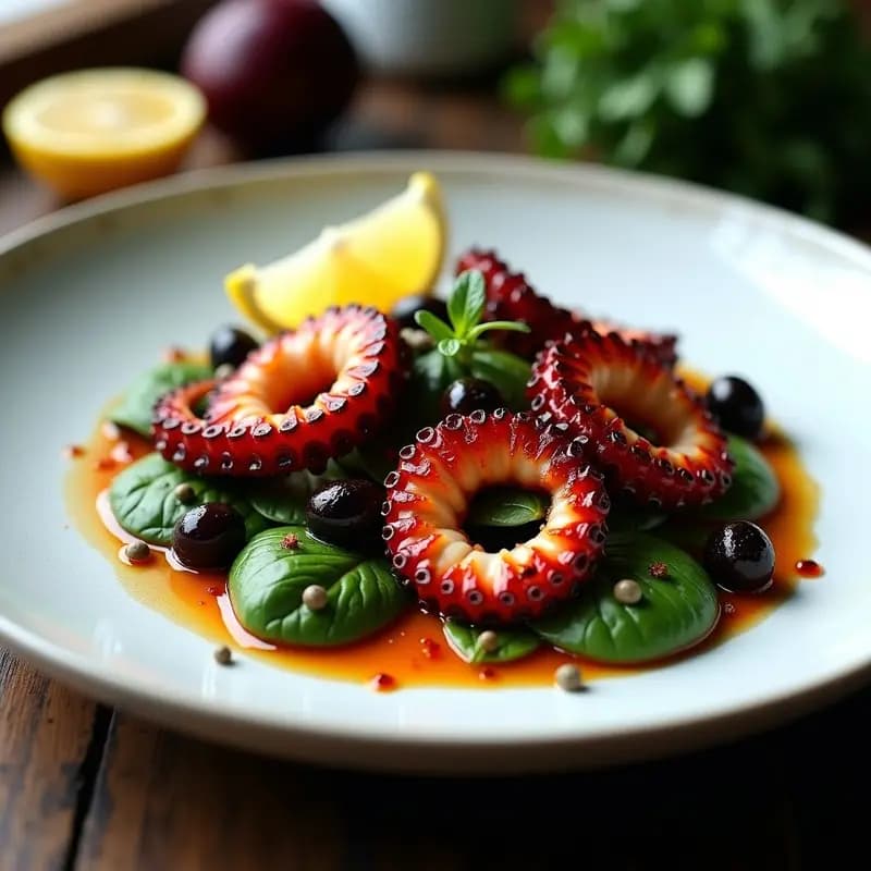 Pulpo a la Plancha con Pimentón de la Vera: Receta Española Keto y Alta en Proteína