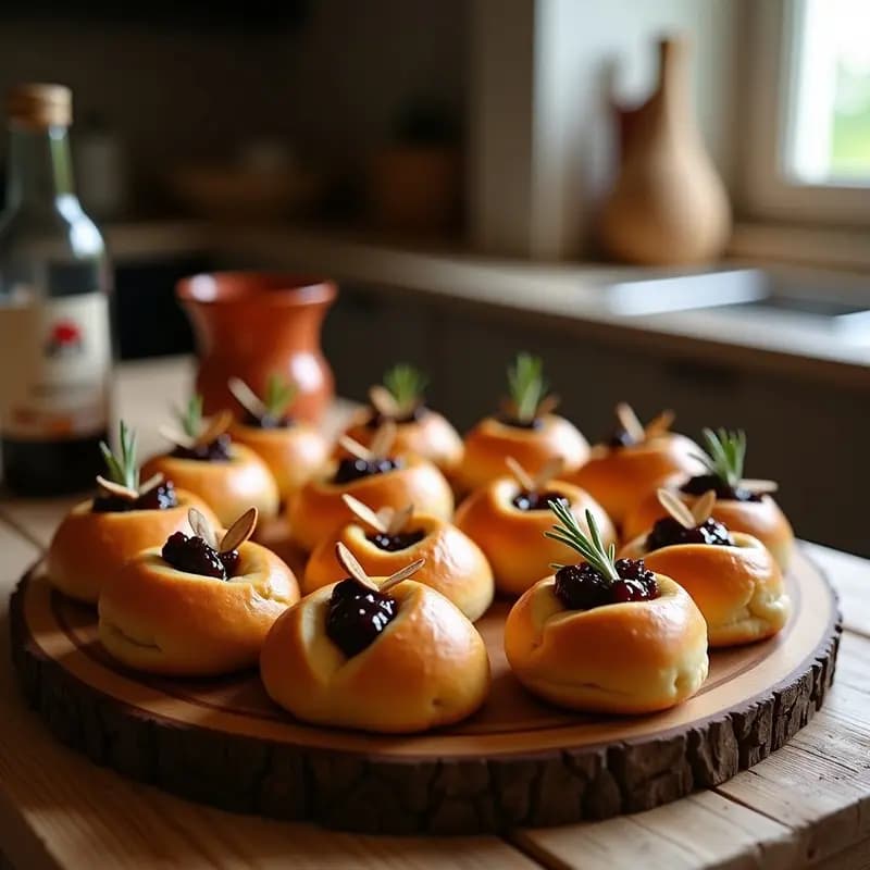 Pulpogne Menorquín con Sobrasada y Mermelada de Higo: Aperitivo Español Gourmet para Fiestas
