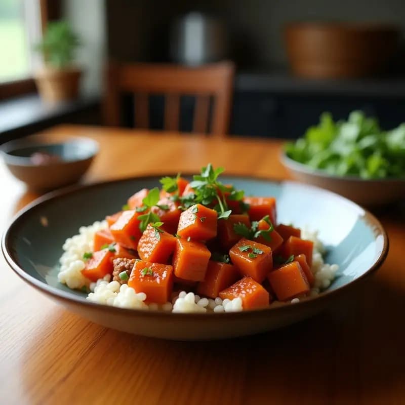 Pulpogogi Coreano con Carne de Res y Salsa Gochujang: Receta en Olla Lenta