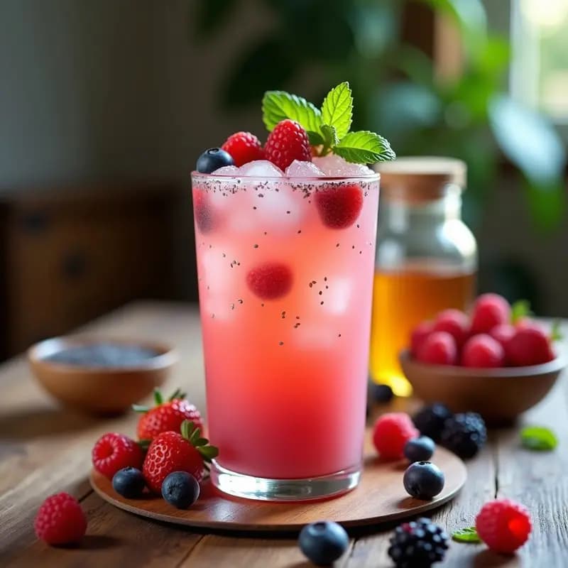 Pulque con Frutos Rojos y Miel de Agave: Bebida Fermentada Mexicana y Energética