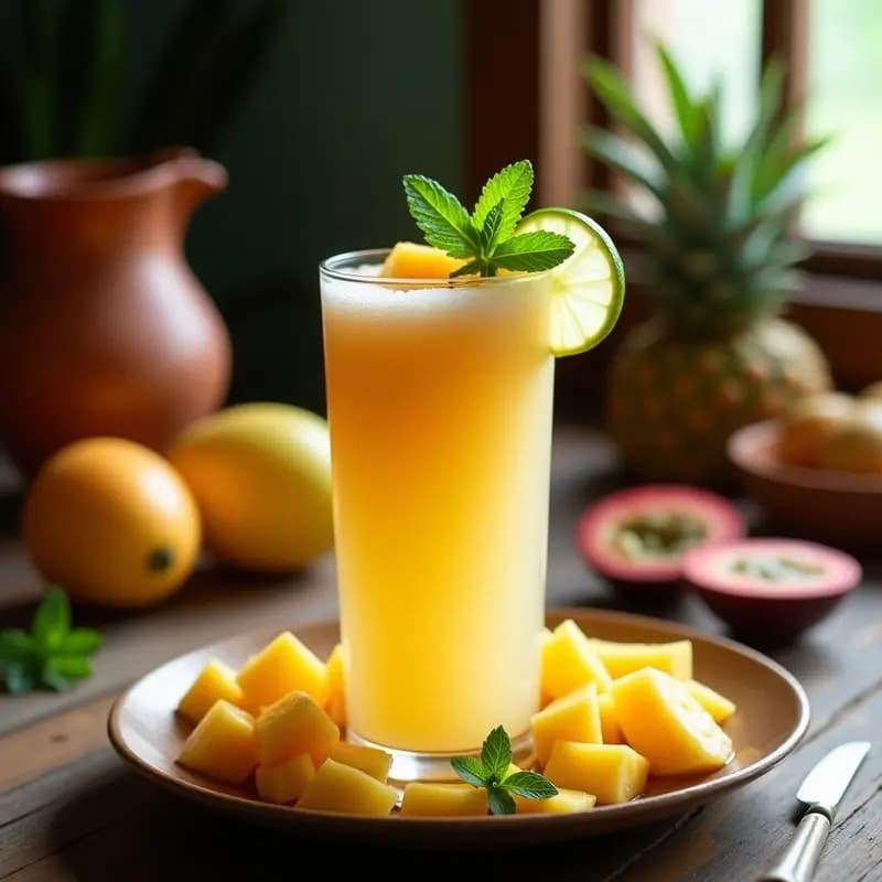 Pulque Mexicano con Frutas de Temporada: Bebida Fermentada y Refrescante