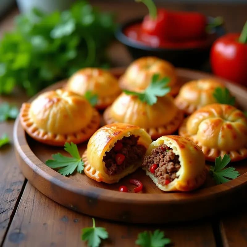 Pupiñá de Yuca con Relleno de Carne de Res y Pimientos: Empanadas Colombianas Sin Gluten