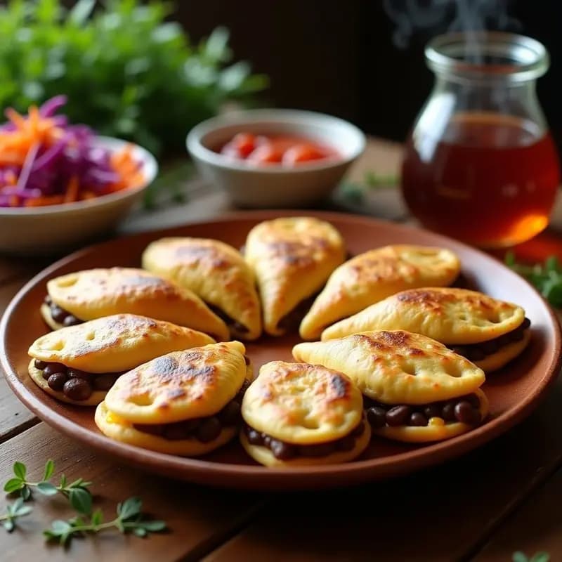 Pupusas de Queso y Frijoles con Curtido: Receta Salvadoreña Tradicional y Sin Gluten