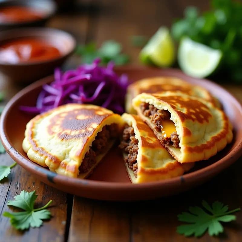 Pupusas Revoltijo con Queso y Chorizo de Soja: Receta Salvadoreña Vegana