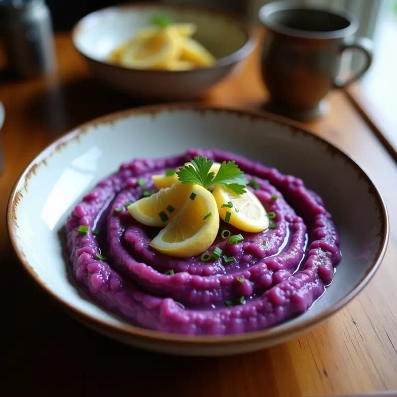 Puré de Boniato Morado con Leche de coco y Jengibre: Receta Vegana y Sin Lácteos
