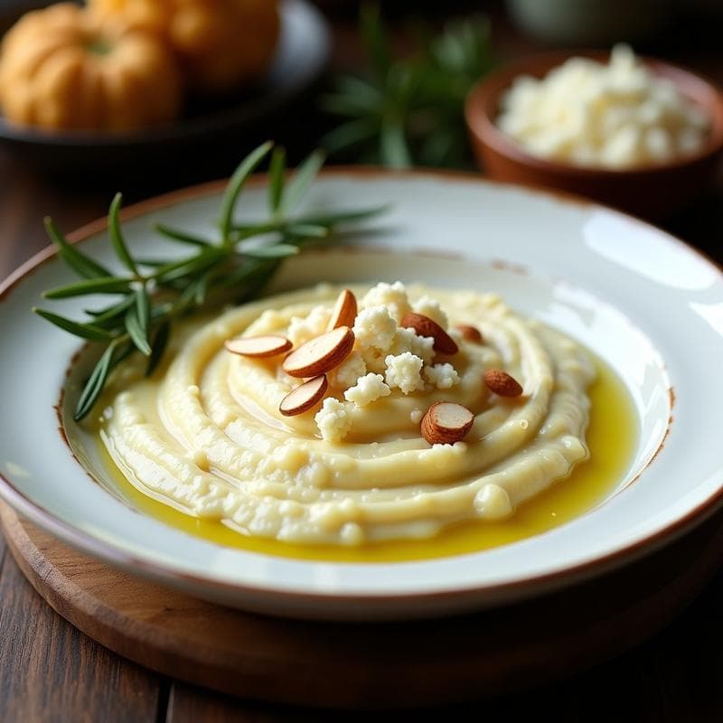 Puré de Coliflor con Ajo Asado y Queso de Cabra: Receta Keto en Olla Express y Ultra Cremoso