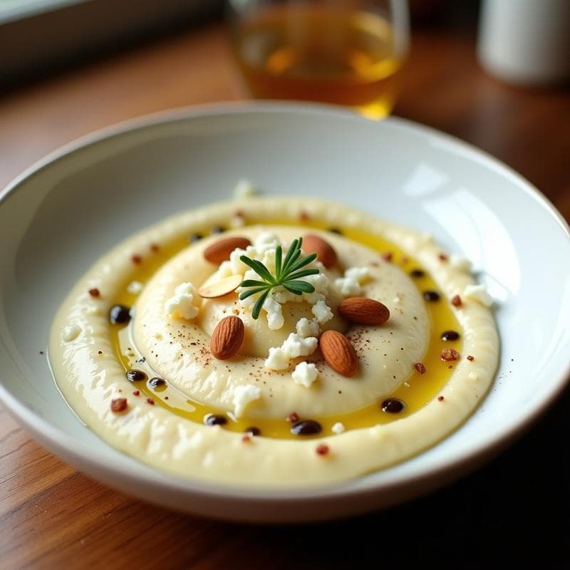 Puré de Coliflor con Queso de Cabra y Trufa Negra: Receta Keto en Thermomix