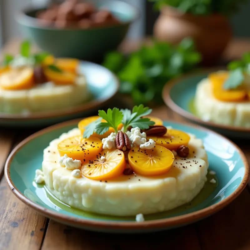Puré de Coliflor y Taínos con Queso de Cabra: Receta Dominicano-Española para Tupper