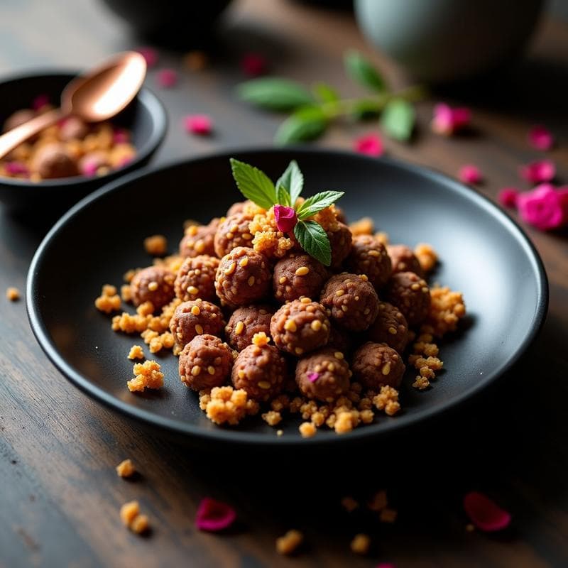 Purpurina de Chocolate y Quinoa Inflada: Postre Peruano Sin Horno y Vegano