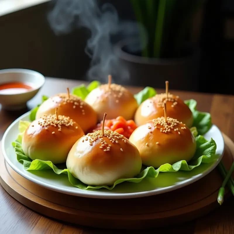 P 위원 Koreanos al Vapor con Cerdo Picado y Kimchi: Receta Casera en Airfryer