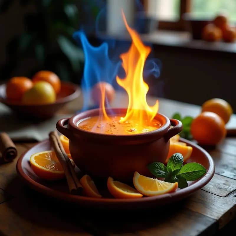 Queimada Gallega: Bebida Caliente de Hierbas con Ritual de Fuego