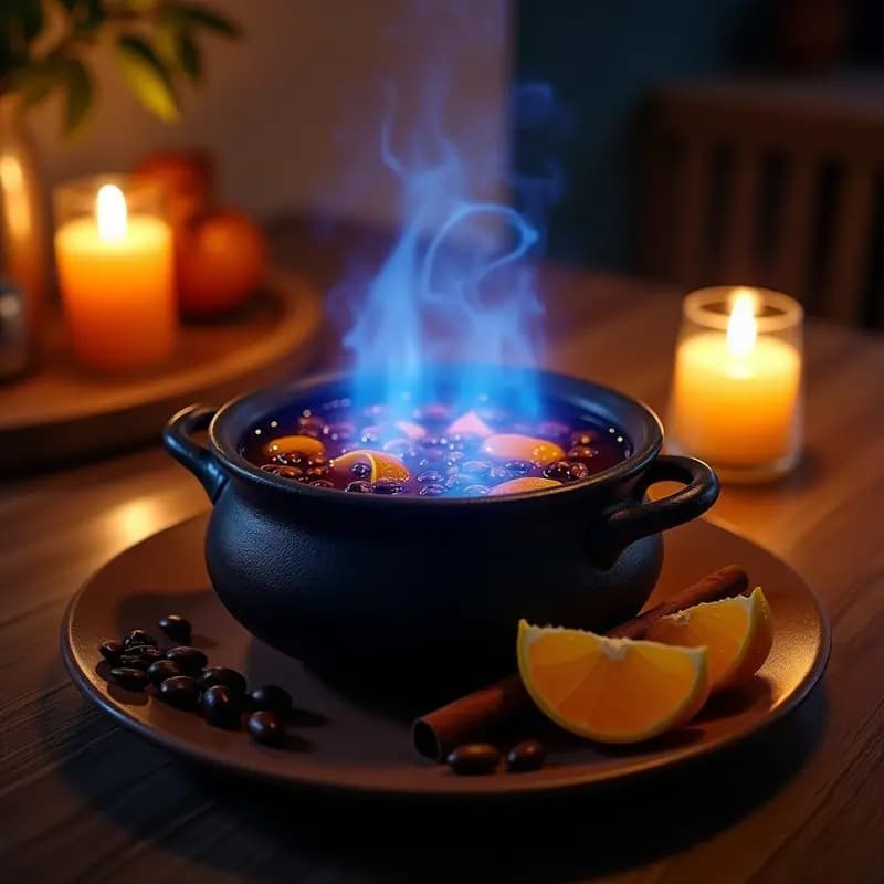 Queimada Gallega: Bebida de Fuego con Ron, Azúcar y Granos de Café