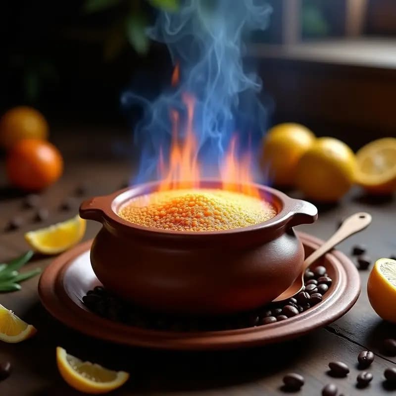 Queimada Gallega: Bebida Caliente con Azúcar y Cáscaras de Cítricos