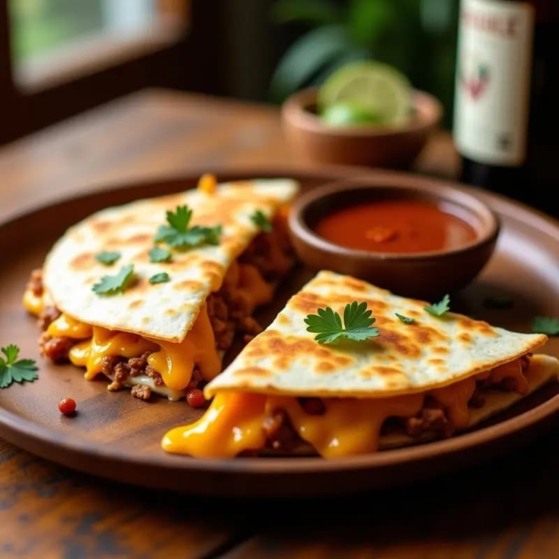 Quesadillas Gigantes con 3 Tipos de carne y Queso Fundido: Receta Mexicana para Compartir